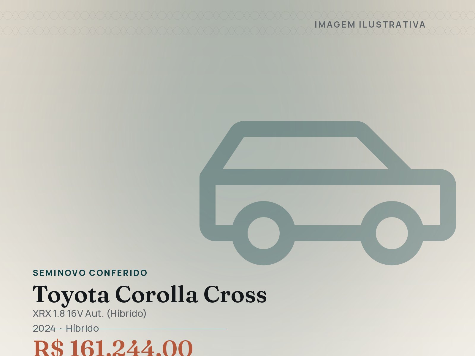 Toyota Corolla Cross XRX 1.8 16V Aut. (Híbrido) 2024